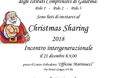 Il  "Christmas Sharing" 2018 nel ricordo di Raffaello Murrone
