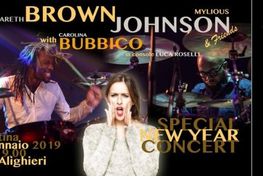 Capodanno a Galatina con Mylious Johnson, Gareth Brown e Carolina Bubbico