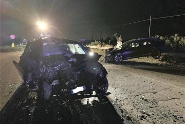 Scontro fra tre automezzi sulla Galatina-Lecce, due feriti