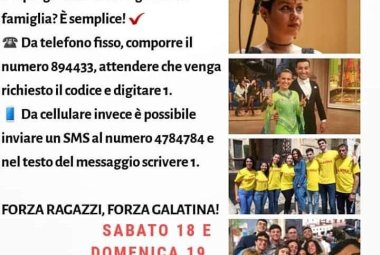 Mezzogiorno in famiglia, le squadre di Galatina impegnate nella semifinale in diretta su Rai2