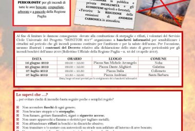 Progetto “Monitor 6017”, al via la campagna antincendi