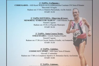 Al via il Gran Prix “Le Strade del Salento” 