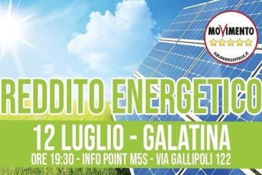 "Reddito energetico. L'energia del sole a disposizione dei cittadini"