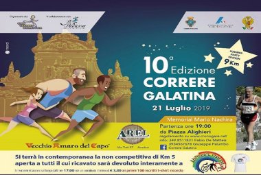 "Diverse abilità" in gara per la decima edizione (la prima serale) della "Correre Galatina"