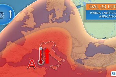 "Dopo il 20 luglio probabile ritorno dell’anticiclone africano"