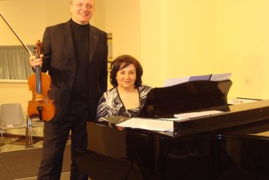 Il violino di Alessandro Perpich e il pianoforte di Gabriella Orlando in concerto alle Clarisse