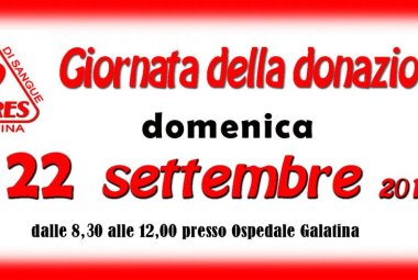 Domenica si dona il sangue con la Fratres