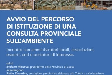 Verso la Consulta provinciale sull’ambiente