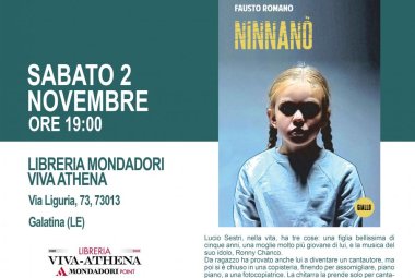 "Ninnanò", Fausto Romano firma le copie del suo romanzo nella Libreria Viva-Athena