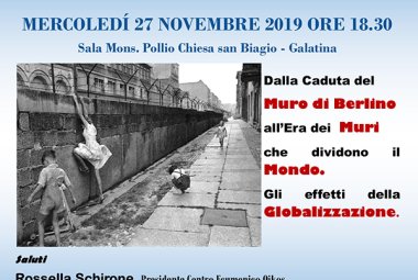 "Dalla caduta del muro di Berlino all’era dei muri che dividono il mondo"