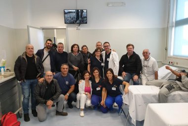 Poliziotti e donatori di sangue