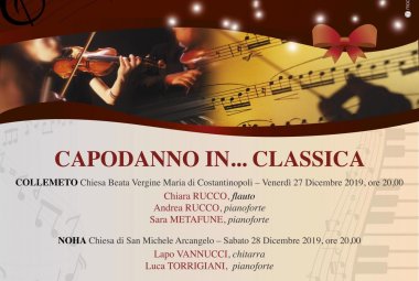 "Capodanno in... classica" a Galatina, Collemeto e Noha