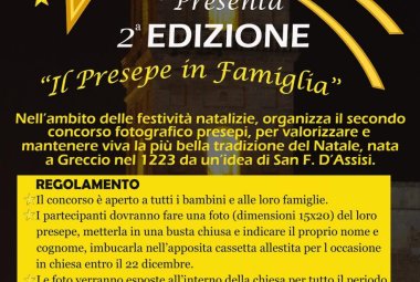 "Il Presepe in famiglia", un concorso fotografico a 'San Biagio'