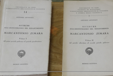 Marco Antonio Zimara in due volumi di monsignor Antonio Antonaci usciti negli anni '70