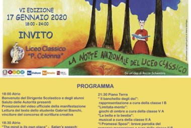 Al 'Colonna' la “Notte Nazionale del Liceo Classico”