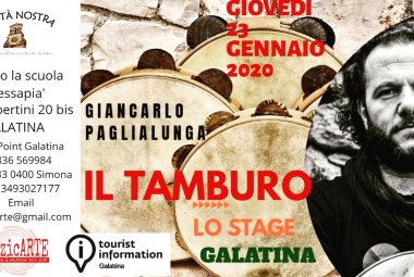 Uno stage di tamburello con Giancarlo Paglialunga