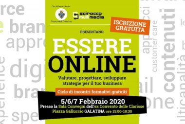 "Essere online", a Galatina tre incontri formativi gratuiti per le PMI 