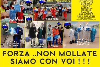 Un'intera città accanto ai suoi operatori sanitari