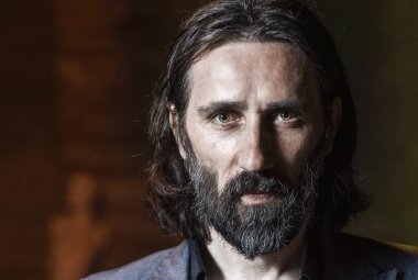 Cristiano Godano frontman dei Marlene Kuntz al Museo del Negramaro di Guagnano