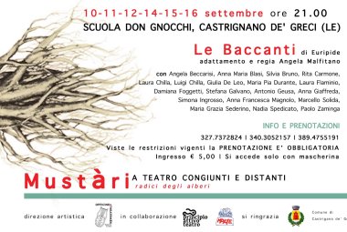 A Castrignano de' Greci "Le Baccanti" di Euripide