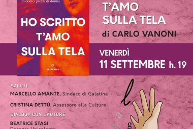 “Ho scritto t’amo sulla tela"