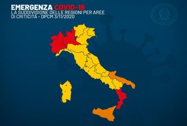L'Italia a tre livelli, la Puglia è arancione