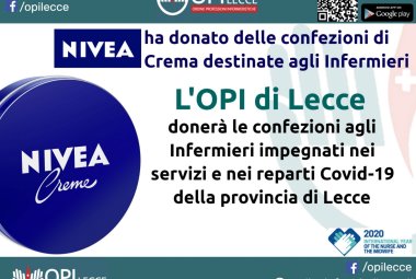 Crema Nivea per gli infermieri impegnati in reparti covid