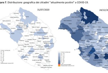 Covid-19. Sono 29 gli abitanti di Galatina attualmente contagiati