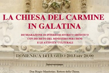 La Chiesa del Carmine è un 'Bene Immobile di interesse storico-artistico'