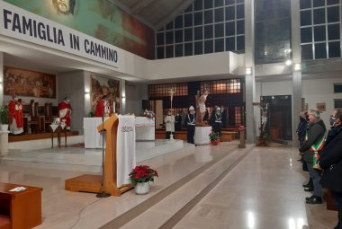 "San Sebastiano ti preghiamo, in modo particolare, per i nostri fratelli vigili"