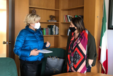 Loredana Capone in visita al carcere di Lecce