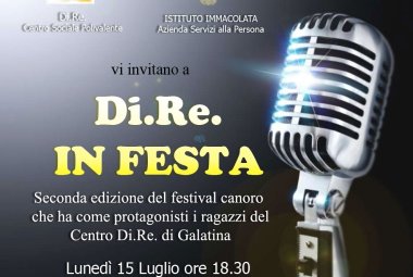 'Di.Re. in festa', il 15 al Palazzo della Cultura