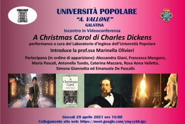 "A Christmas Carol" all'Università Popolare "Aldo Vallone" di Galatina