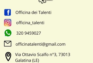 "Officina dei Talenti sei tu"