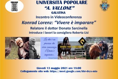 “Konrad Lorenz: Vivere è imparare”