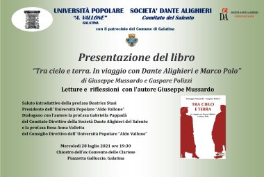 “Tra cielo e terra. In viaggio con Dante Alighieri e Marco Polo” 