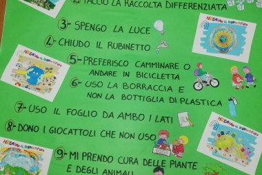 "10 piccole cose per salvare la terra" e il Ministro Bianchi scrive alle bambine e ai bambini del Polo 3 di Galatina