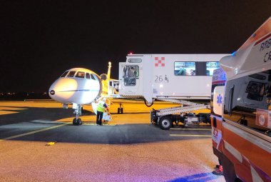 Volo d'emergenza da Brindisi a Linate di un trentunenne ricoverato a Lecce e in pericolo di vita
