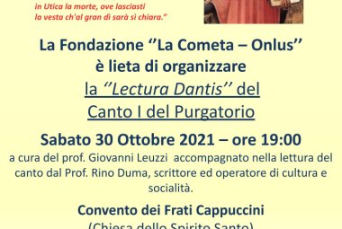 “Lectura Dantis”, il primo canto del Purgatorio nel Convento dei Cappuccini a Galatina