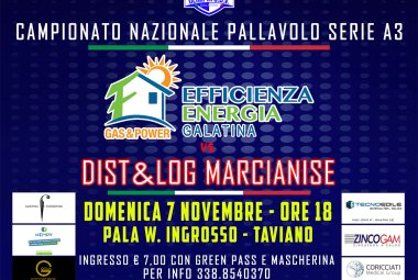 Efficienza Energia Galatina a Marcianise con l'impegno di fare punti