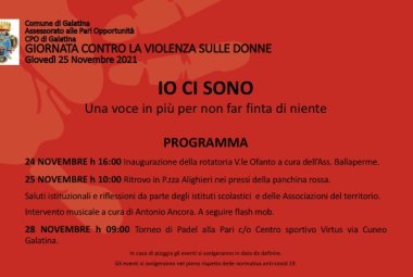 #IOCISONO 2021, manifestazione in Piazza Alighieri a Galatina