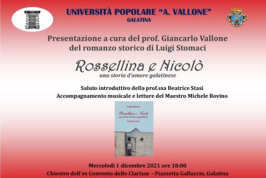 “Rossellina e Nicolò, una storia d’amore galatinese”