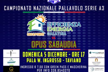 Efficienza Energia pronta ad affrontare con grinta l'Opus Sabaudia