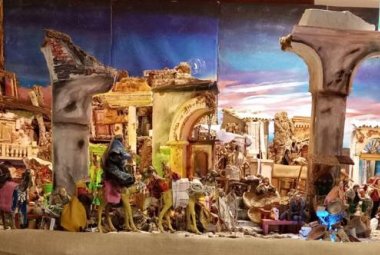 Un presepe artigianale napoletano realizzato nel Presidio territoriale di Assistenza di Nardò