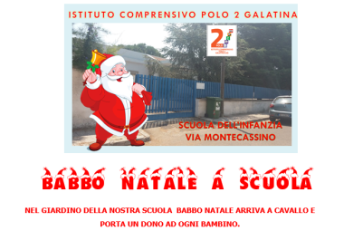 Babbo Natale arriva a cavallo