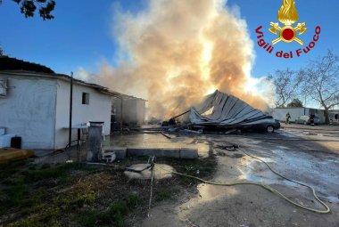 Fiamme nel Campo Panareo