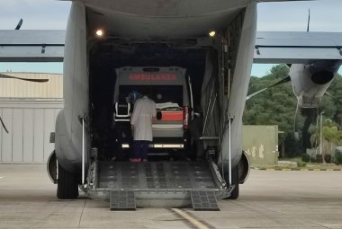 Volo salvavita da Galatina a Venezia con un C130 dell'Aeronautica Militare