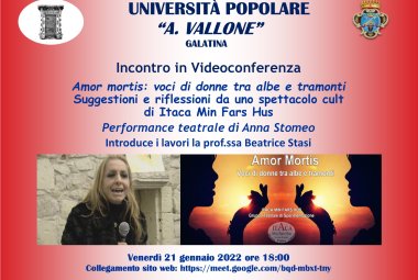 Anna Stomeo all'Università Popolare di Galatina