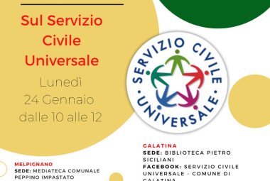 Banchetti informativi sul Servizio Civile Universale