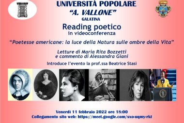 “Poetesse americane: la luce della Natura sulle ombre della Vita”